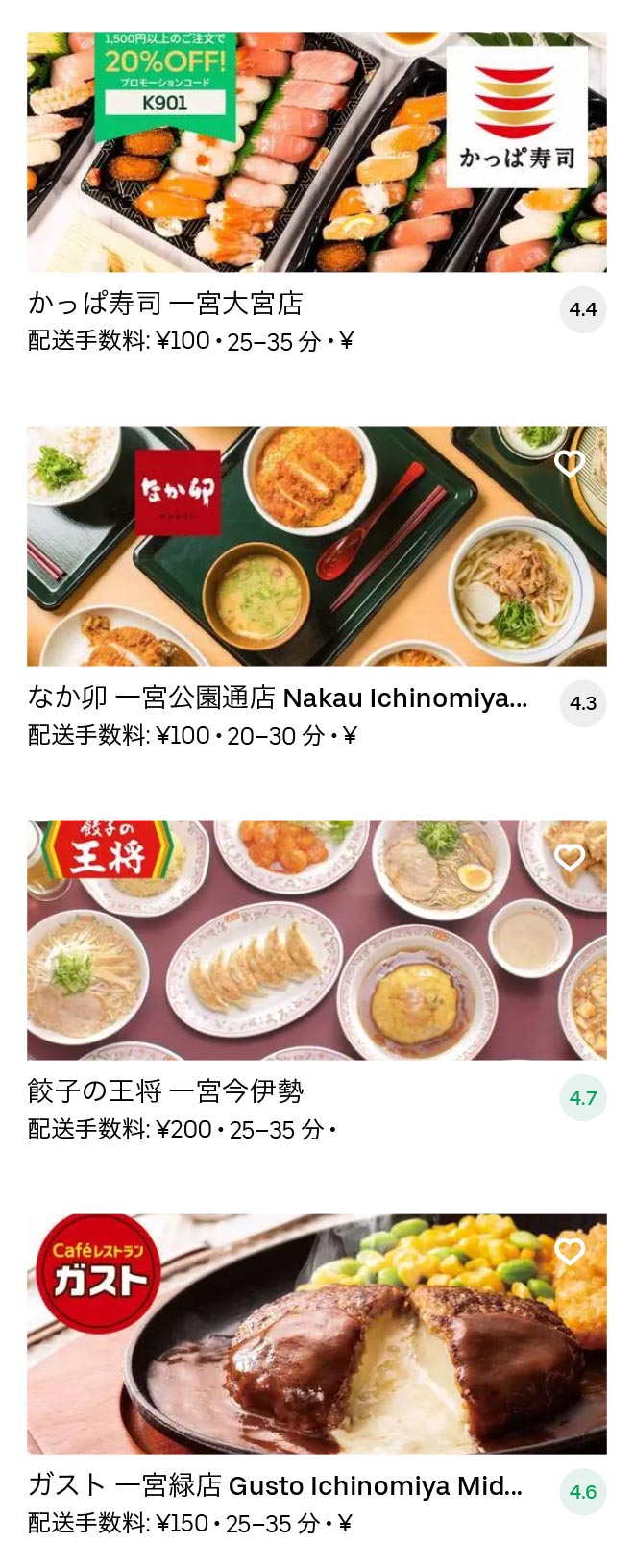 Ichinomiya menu 2010 07